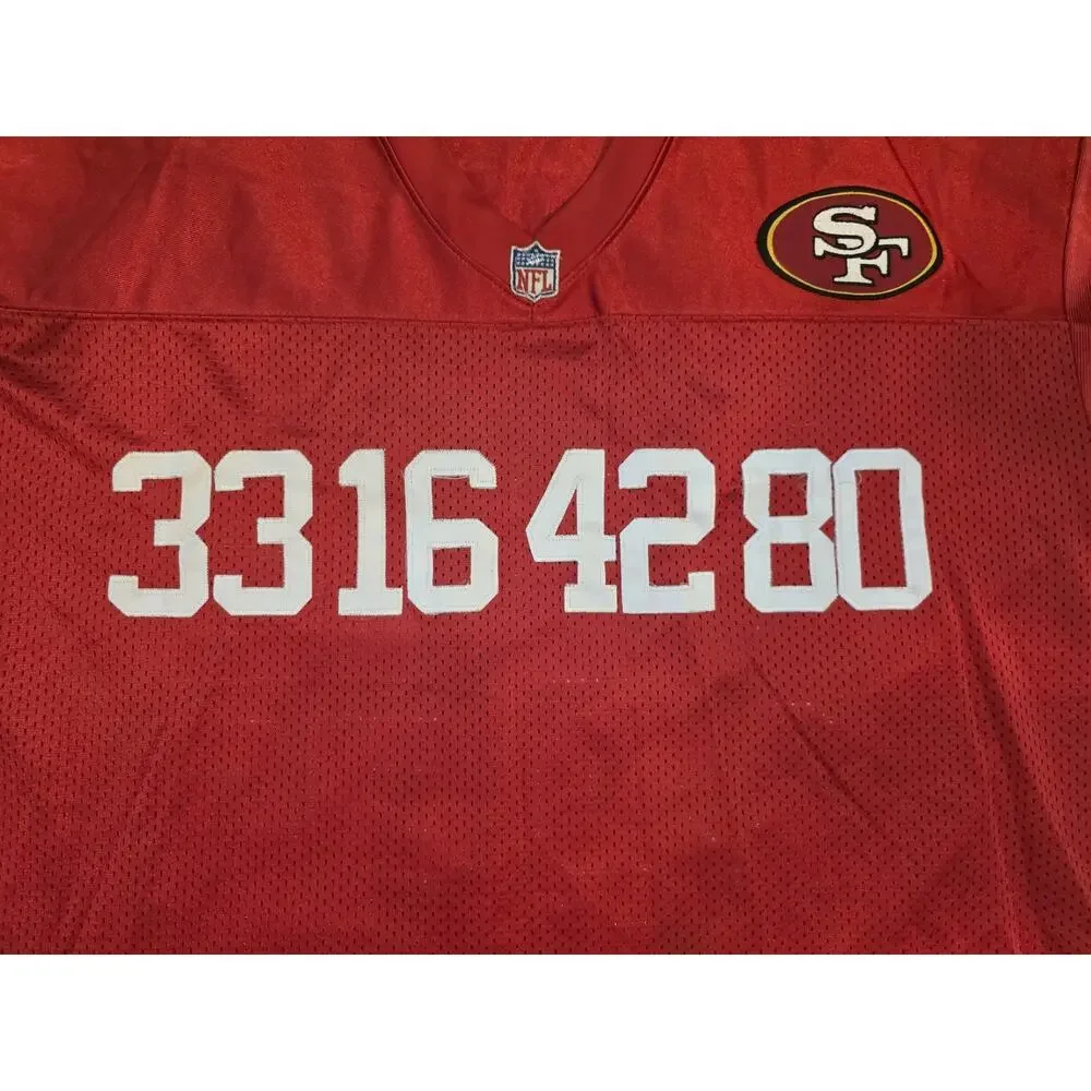 Rare Vintage SF “49ers of the Century” Jersey Jerry Rice Signed Sz 54 NO COA
